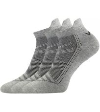 Unisex nízke bambusové ponožky - 3 páry Blake Voxx šedá melé