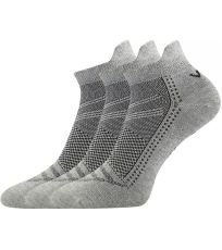 Unisex nízke bambusové ponožky - 3 páry Blake VoXX® šedá melé