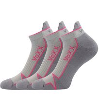 Unisex froté ponožky - 3 páry Locator A Voxx svetlo šedá