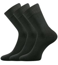 Unisex spoločenské ponožky - 3 páry Dypak Modal Lonka tmavo šedá