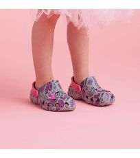 Detské sandály LITTLE FROG COQUI Mid. Grey/Fuchsia