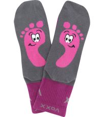 Detské športové ponožky - 3 páry Barefootik VoXX® mix holka