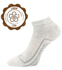 Unisex ľanové ponožky - 3 páry Linemus Voxx režné melé