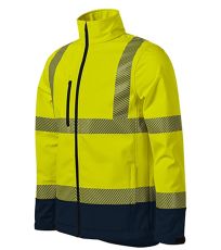 Unisex softshellová reflexná bunda HV Drop RIMECK reflexná žltá