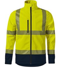 Unisex softshellová reflexná bunda HV Drop RIMECK reflexná žltá
