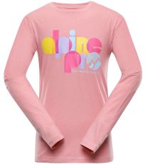 Detské tričko dlhý rukáv TEOFILO 9 ALPINE PRO pink icing