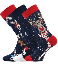 Unisex vzorované ponožky - 3 páry Debox Lonka vianoce