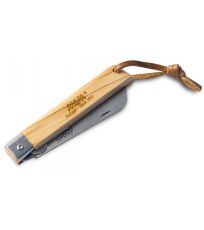 Zatvárací nôž s koženým pútkom s poistkou - oliva YTSN00221 MAM oliva