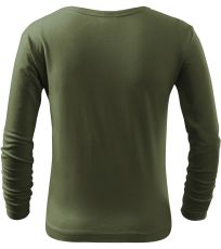 Detské tričko Long Sleeve 160 Malfini khaki