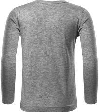 Detské tričko Long Sleeve 160 Malfini tmavo šedý melír