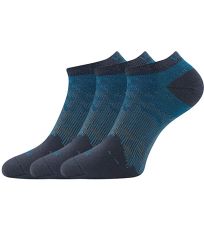 Unisex nízke ponožky - 3 páry Rex 18 Voxx tyrkys