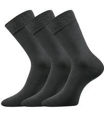Unisex ponožky z bio bavlny - 3 páry Bioban Lonka tmavo šedá
