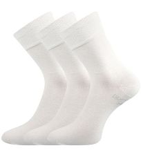 Unisex ponožky z bio bavlny - 3 páry Bioban Lonka biela