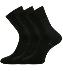 Unisex ponožky z bio bavlny - 3 páry Bioban Lonka čierna