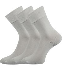 Unisex ponožky z bio bavlny - 3 páry Bioban Lonka svetlo šedá