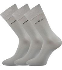 Pánske spoločenské ponožky - 3 páry Comfort Boma svetlo šedá