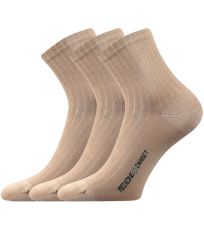 Unisex ponožky - 3 páry Demedik Lonka béžová
