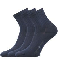 Unisex ponožky - 3 páry Demedik Lonka tmavo modrá