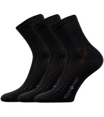 Unisex ponožky - 3 páry Demedik Lonka čierna