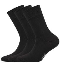 Detské ponožky - 3 páry Emko Boma čierna