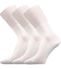 Unisex ponožky - 3 páry Zdravan Lonka biela