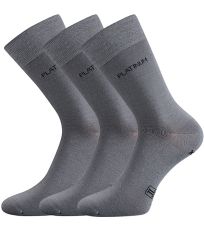 Unisex ponožky z merino vlny - 3 páry Dewool Lonka svetlo šedá