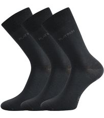 Unisex ponožky z merino vlny - 3 páry Dewool Lonka tmavo šedá