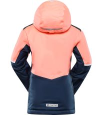 Detská lyžiarska bunda s PTX membránou ZARIBO ALPINE PRO neon salmon