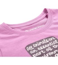 Detské bavlnené tričko WORLDO ALPINE PRO violet