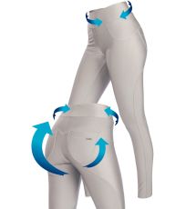 Dámske push-up legíny s vreckami 5E184 LITEX strieborná