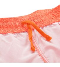 Dámske šortky KAELA 2 ALPINE PRO tmavo oranžová