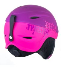 Detská lyžiarska helma TWISTER RELAX fialová