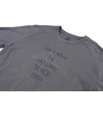 Pánske tričko s dlhým rukávom GRUTE HANNAH Steel gray mel