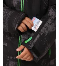 Chlapčenská lyžiarska bunda ATENI-JB KILPI Čierna