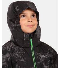 Chlapčenská lyžiarska bunda ATENI-JB KILPI Čierna