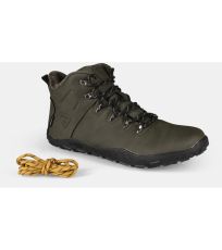 Unisex vysoká outdoorová barefoot obuv BARE HIGH WP-U KILPI Tmavo zelená