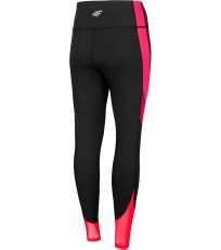 Dámske športové legíny H4L22-SPDF015 4F DEEP BLACK