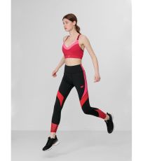 Dámske športové legíny H4L22-SPDF015 4F DEEP BLACK