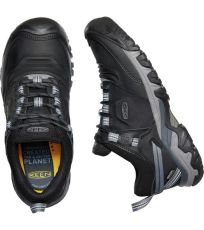 Pánske trekové topánky - koža RIDGE FLEX WP MEN KEEN black/magnet