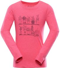 Detské tričko dlhý rukáv RIMONO ALPINE PRO pink glo