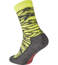 Unisex zimné ponožky OTATARA Assent čierna/žltá