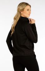 Dámska mikina na zips 5F240 LITEX čierna