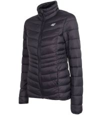 Dámska prešívaná bunda H4Z19-KUDP003 4F DEEP BLACK