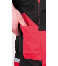 Pánske pracovné nohavice s trakmi TAYRA Cerva červená