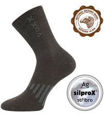 Unisex sportovní merino ponožky Powrix Voxx hnedá