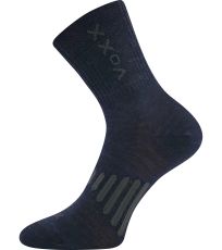 Unisex sportovní merino ponožky Powrix Voxx tmavo modrá