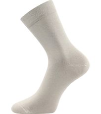 Unisex ponožky s voľným lemom - 3 páry Drbambik Lonka svetlo šedá