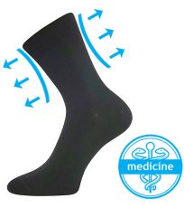 Unisex ponožky s voľným lemom - 3 páry Drmedik Lonka čierna