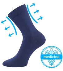 Unisex ponožky s voľným lemom - 3 páry Drmedik Lonka tmavo modrá