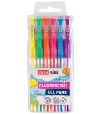 Zvýrazňovacie gélové perá 6ks FLUO Easy